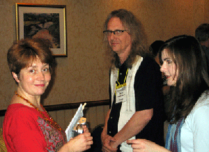 Lydia Kavina, Dan Burns and Carolina Eyck at Fest.