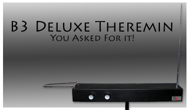 Burns theremins deals b3 deluxe theremin