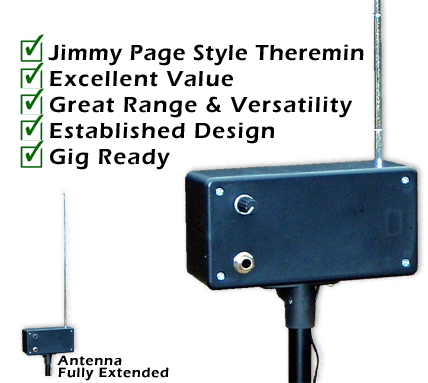 Zep Theremin - Inspired by Jimmy Page, this gig-ready instrument is an excellent value with great range & versatility